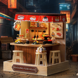mini casita diy diorama armable de sushi