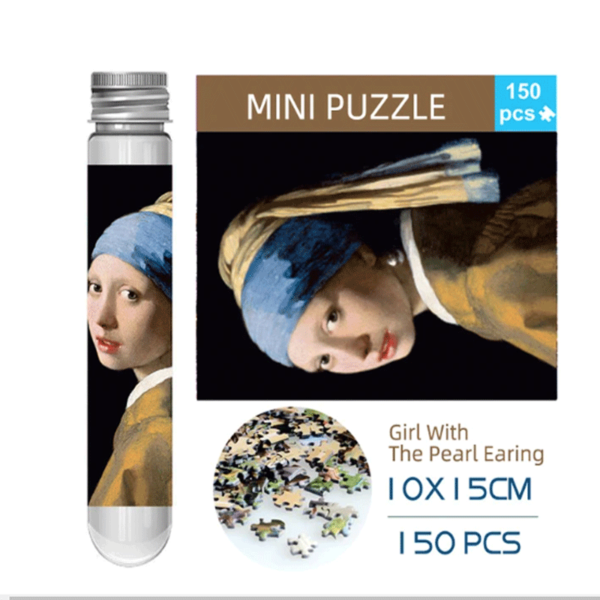 mini puzzle rompecabezas la joven de la perla johanes vermeer