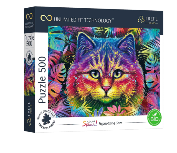 puzzle rompecabezas 500 piezas trefl gato mirada hipnotizante color