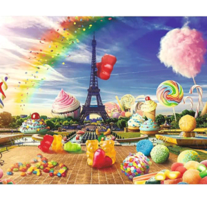 puzzle rompecabezas 1000 piezas trefl funny cities sweet paris dulce gomitas francia torre eiffel