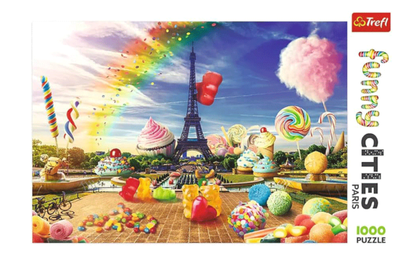 puzzle rompecabezas 1000 piezas trefl funny cities sweet paris dulce gomitas francia torre eiffel