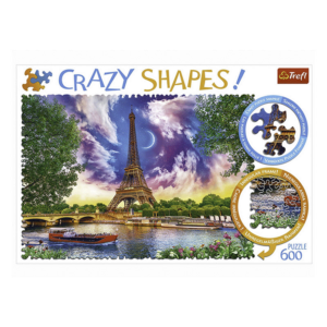 puzzle rompecabezas 600 piezas trefl crazy shapes paris torre eiffel