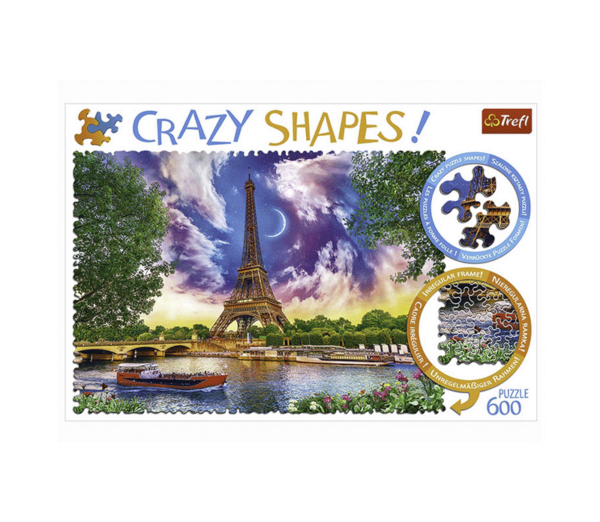 puzzle rompecabezas 600 piezas trefl crazy shapes paris torre eiffel