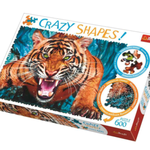 puzzle rompecabezas 600 piezas trefl crazy shapes tigre