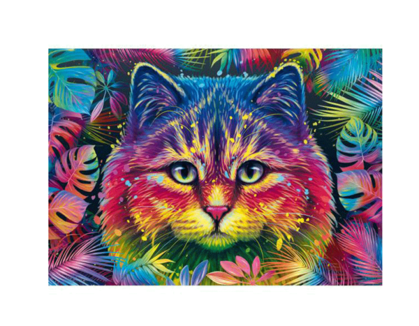 puzzle rompecabezas 500 piezas trefl gato mirada hipnotizante color