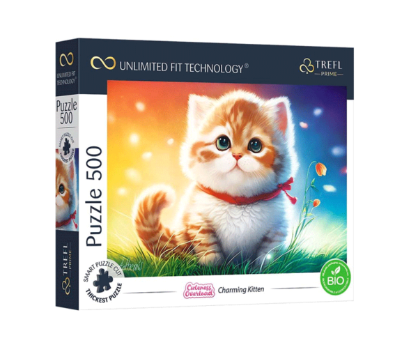 puzzle rompecabezas 500 piezas trefl gatito encantador gato