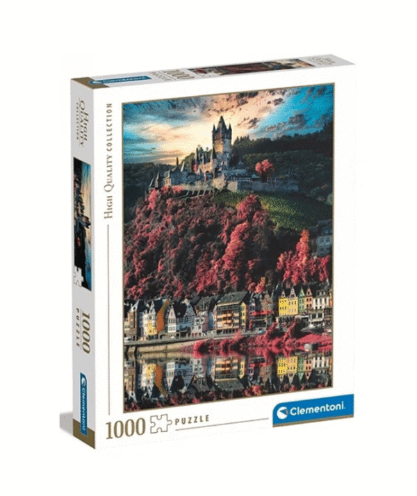 puzzle rompecabezas 1000 piezas castillo cochem paisaje