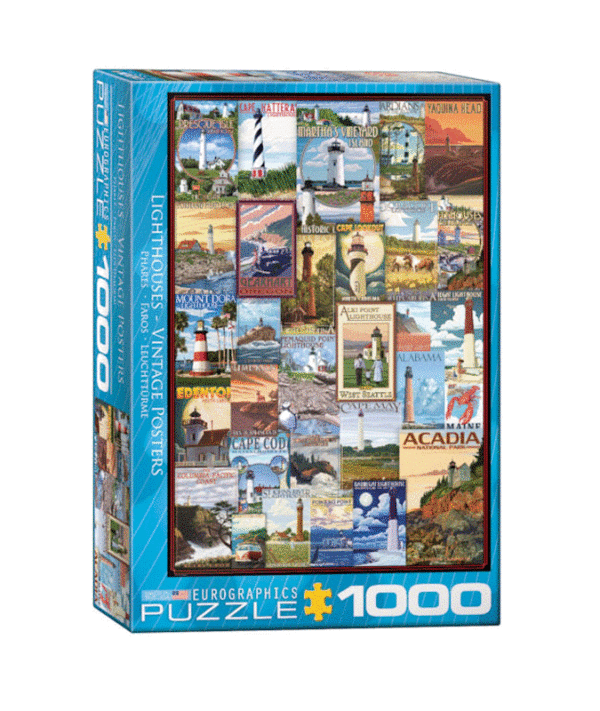 puzzle rompecabezas eurographics 1000 faros paisajes