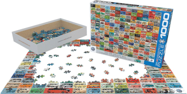 puzzle rompecabezas eurographics 1000 la kombi rutera volkswagen vw