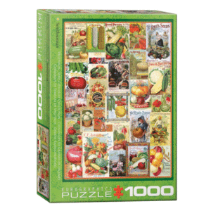 puzzle rompecabezas eurographics 1000 catalogo de seimillas de vegetales collage vintage