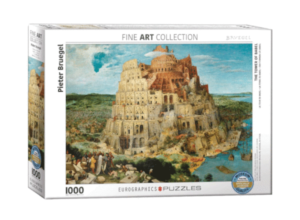 puzzle rompecabezas eurographics 1000 la torre de babel pieter brueguel obra de arte pintura