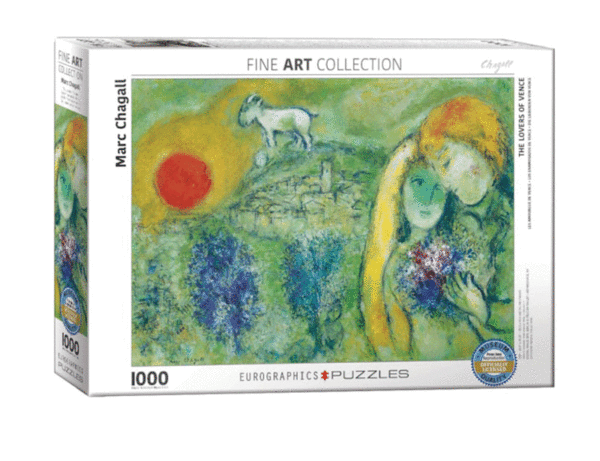 puzzle rompecabezas eurographics 1000 los enamorados de venecia marc chagall obra de arte pintura