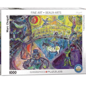 puzzle rompecabezas eurographics 1000 el caballo del circo marc chagall obra de arte pintura