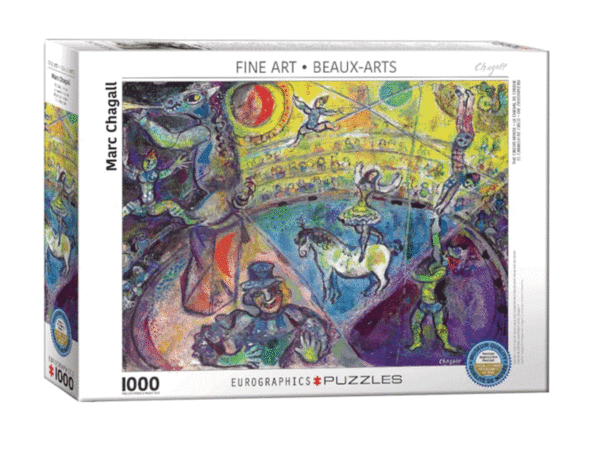 puzzle rompecabezas eurographics 1000 el caballo del circo marc chagall obra de arte pintura