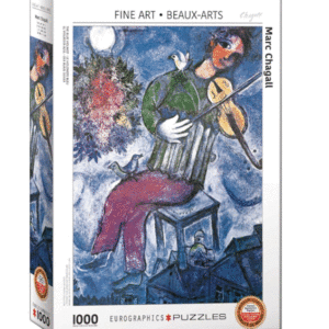 puzzle rompecabezas eurographics 1000 el violinista azul marc chagall obra de arte pintura