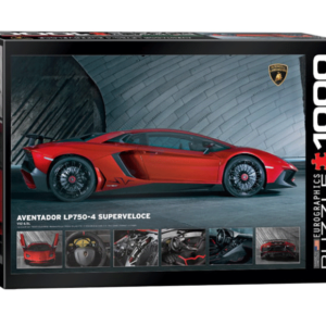 puzzle rompecabezas eurographics 1000 Lamborghini Aventador LP750-4 Superveloce auto deportivo rojo