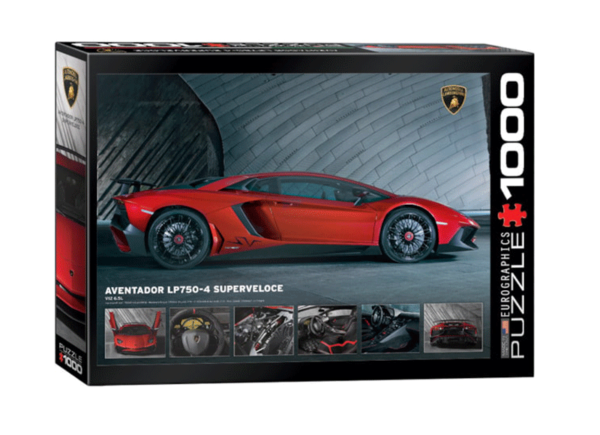 puzzle rompecabezas eurographics 1000 Lamborghini Aventador LP750-4 Superveloce auto deportivo rojo