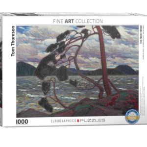 puzzle rompecabezas eurographics 1000 viento del oeste, Tom Thomson obra de arte pintura