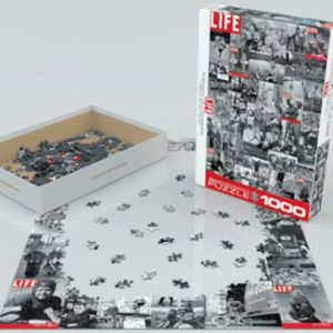 puzzle rompecabezas eurographics 1000 revista life fotografias clasicas infancia blanco y negro collage vintage