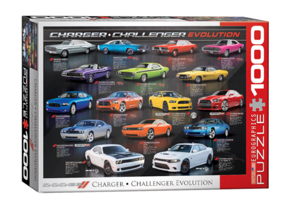 puzzle rompecabezas eurographics 1000 Dodge Charger Challenger Evolution auto