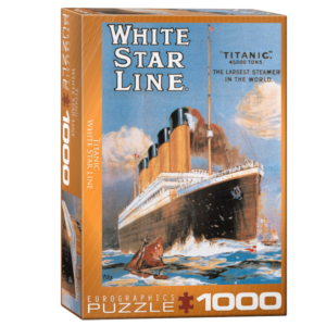 puzzle rompecabezas eurographics 1000 titanic barco afiche vintage