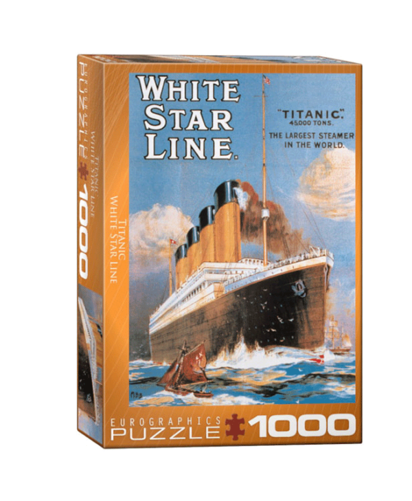 puzzle rompecabezas eurographics 1000 titanic barco afiche vintage