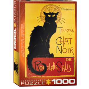 puzzle rompecabezas eurographics 1000 gato negro opera afiche vintage