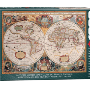 puzzle rompecabezas eurographics 1000 mapa antiguo del mundo