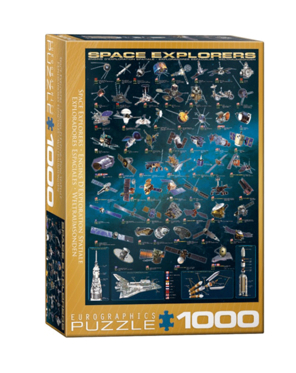 puzzle rompecabezas eurographics 1000 exploradores espaciales espacio ciencia planetas