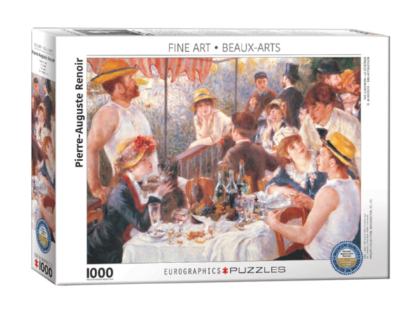 puzzle rompecabezas eurographics 1000 almuerzo en los remeros renoir obra de arte pintura