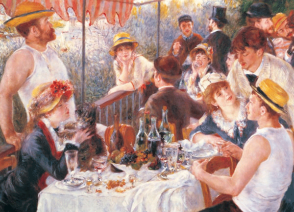 puzzle rompecabezas eurographics 1000 almuerzo en los remeros renoir obra de arte pintura