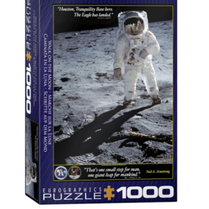 puzzle rompecabezas eurographics 1000 caminar en la luna astronauta