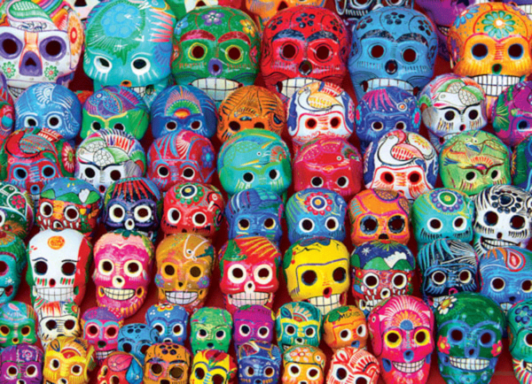 puzzle rompecabezas eurographics 1000 coleccion de calaveras mexicanas