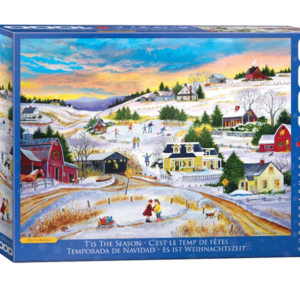 puzzle rompecabezas eurographics 1000 piezas temporada de navidad niños nieve paisaje navidad