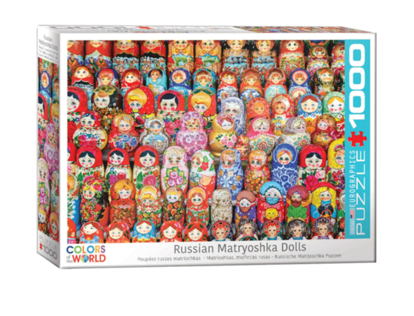 puzzle rompecabezas eurographics 1000 piezas muñecas rusas matryoshka color coleccion