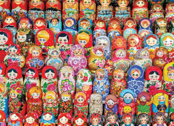 puzzle rompecabezas eurographics 1000 piezas muñecas rusas matryoshka color coleccion