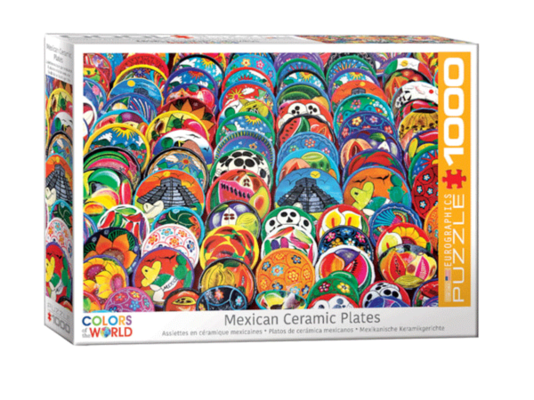 puzzle rompecabezas eurographics 1000 piezas platos de ceramica mexicanos color coleccion