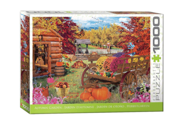 puzzle rompecabezas eurographics 1000 piezas jardin de otoño plantas cultivos campo