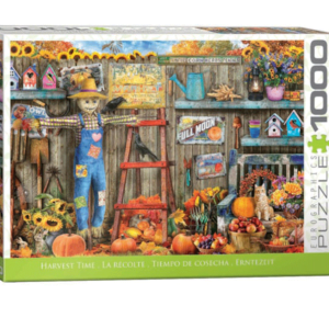 puzzle rompecabezas eurographics 1000 tiempo de cosecha paisaje plantas espanta pajaros garage cobertizo paisaje