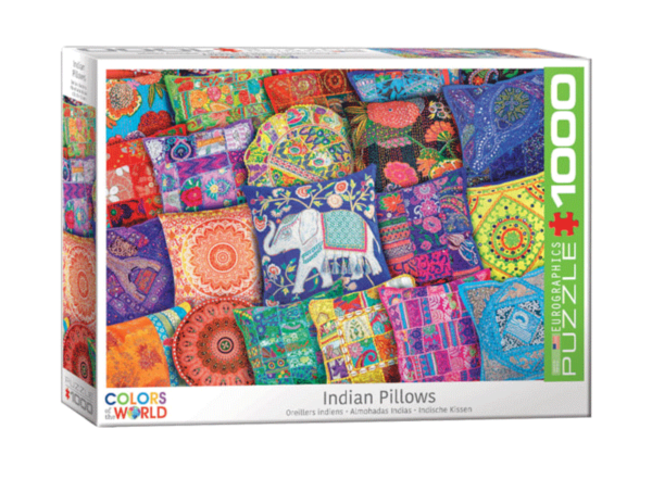 puzzle rompecabezas eurographics 1000 piezas almohadas indias color coleccion