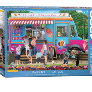 puzzle rompecabezas eurographics 1000 piezas dan el heladero helados camion paisaje