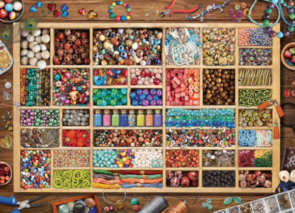 puzzle rompecabezas eurographics 1000 piezas coleccion de cuentas perlas