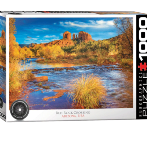 puzzle rompecabezas eurographics 1000 piezas red rocks crossing paisaje