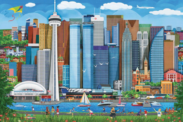 puzzle rompecabezas eurographics 1000 piezas toronto island picnic canada