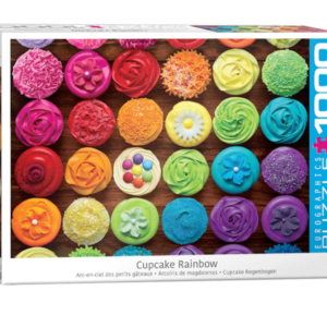 puzzle rompecabezas eurographics 1000 piezas arcoiris de magdalenas cup cakes pasteles color