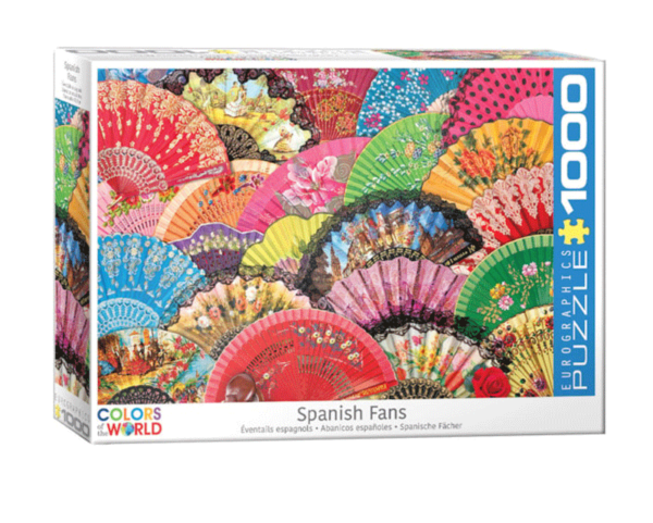 puzzle rompecabezas eurographics 1000 piezas abanicos españoles color coleccion