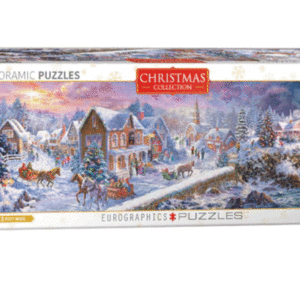 puzzle rompecabezas eurographics 1000 piezas navidad a orillas del mar nieve paisaje panoramico