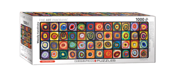 puzzle rompecabezas eurographics 1000 piezas estudio de color con cuadros kandinsky obra arte pintura