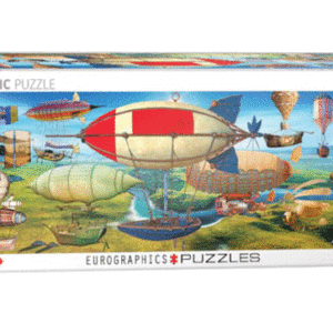 puzzle rompecabezas eurographics 1000 piezas la gran carrera dirigible globo avion helicoptero panoramico