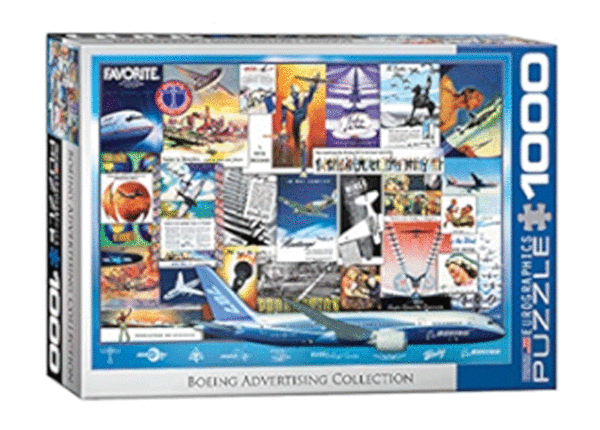 puzzle rompecabezas 1000 piezas eurographics boeing aviones